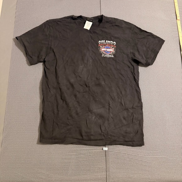 Harley-Davidson Other - Harley-Davidson Orlando Florida Skull Graphic T-Shirt Black Mens Size L